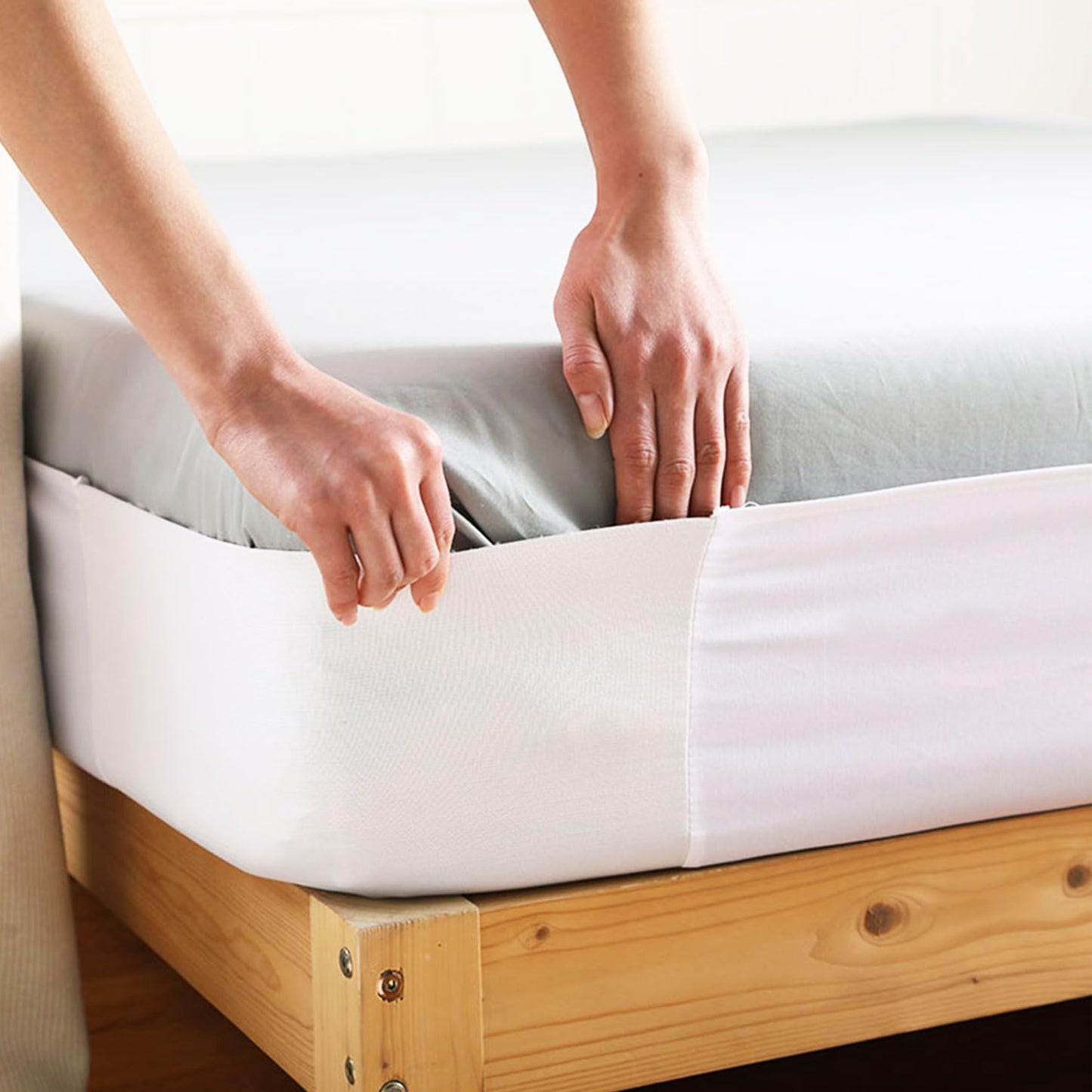 Fitted Bed Sheet Straps, Bedroom Bed Sheet Holder, Elastic Sheet Strap Mattress Sheet Holders Sheet Fasteners Keep Sheets in Place for All Mattress Sizes (Twin)