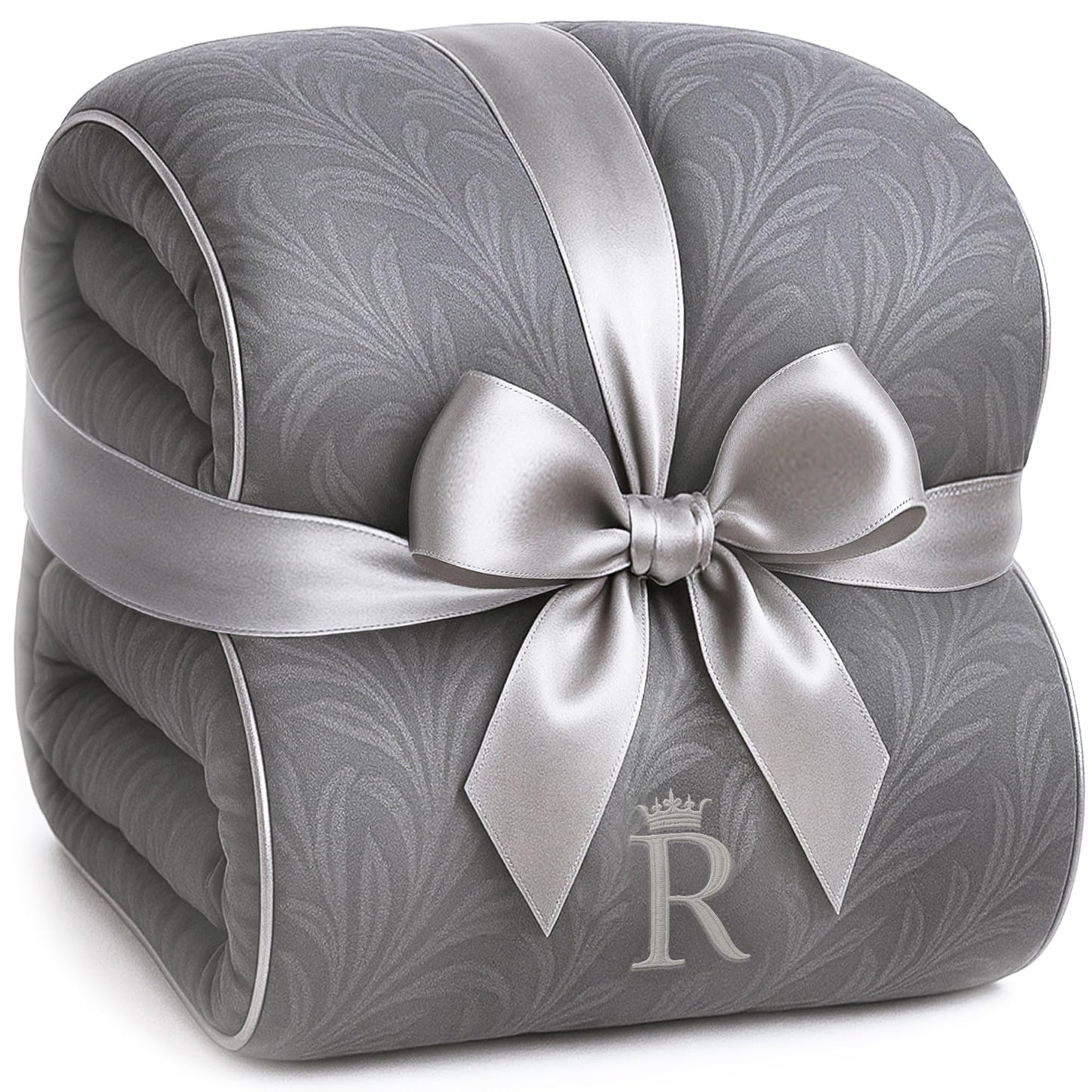 Royal Therapy Grey Cotton Comforter, Full Size, Down Alternative, Breathable