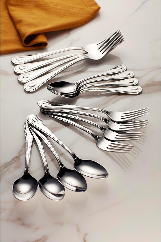 Lenox 894746 French Perle Teaspoons, Set Of 4