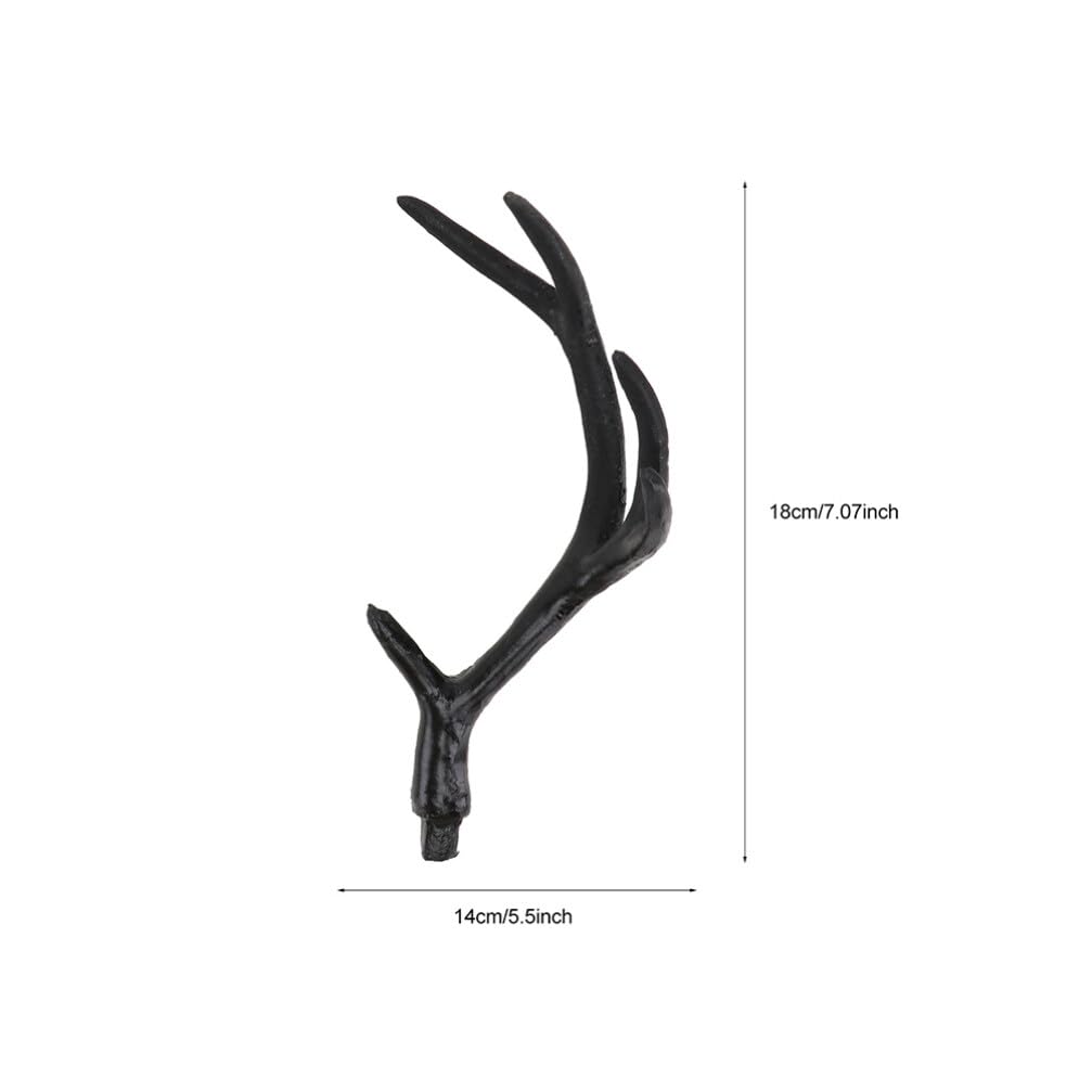 Unomor 2 Pairs Artificial Antlers Plastic Deer Antlers, Realistic Reindeer Horn Props for, Halloween, and Diy Costume Parties