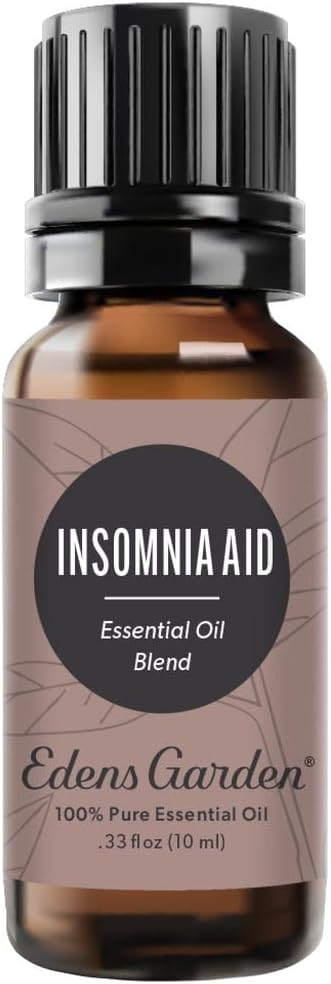 Edens Garden Insomnia Aid Essential Oil Blend- 100% Pure Premium Grade, Undiluted, Natural, Therapeutic, Aromatherapy, The Best for Diffusing, Candle, Laundry, Kid Safe 10 ml (.33 fl oz)
