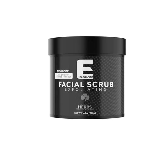 Elegance Natural Face Scrub, 16.9 Oz, Mixed Herbs Based Facial Scrub, Exfoliate and Eliminate Impuritites for a Healthy and Hydrated Glowing Skin