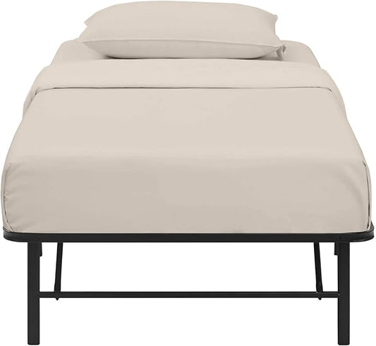 4-PC Cot Sheet Sets, 28x75, 100% Cotton Fitted Sheets - Perfect for Narrow Twin/RV Bunk/Camping Cot/Guest Bed Replacement, Fits Upto 4-8" Deep Mattress - Beige Solid