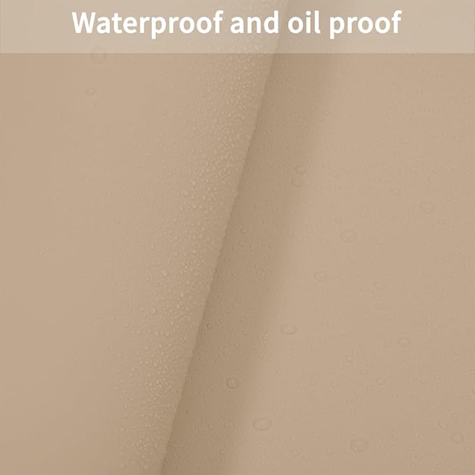 Dining Table Cover Protector for Dining Room Table - Can Be Used On Both Sides Waterproof and Easy to Clean Good Flatness Used for Dining Table(Light Brown+Gray 44x78)
