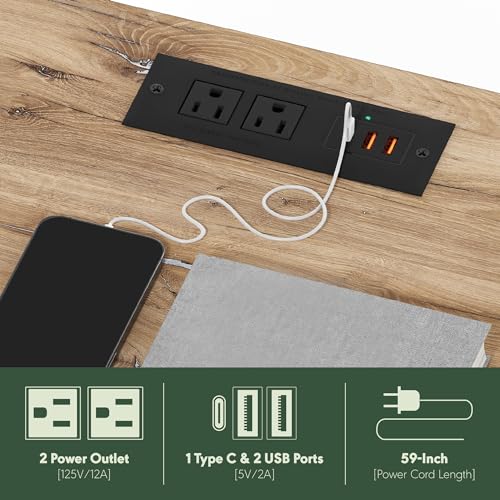 Furinno Just 3-Tier Turn-N-Tube Open Storage End Table with USB and Type-C Charging Port, 11.42 (W) x 9.92 (H) x 6.91 (D) inches, Espresso/Black