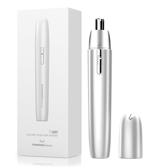 TOUCHBeauty Battery Powered Ear and Nose Hair Trimmer for Women, Portable Battery Powered Trimmer, Mini Painless Design for Sensitive Skin, Easy Clean & Travel Friendly
