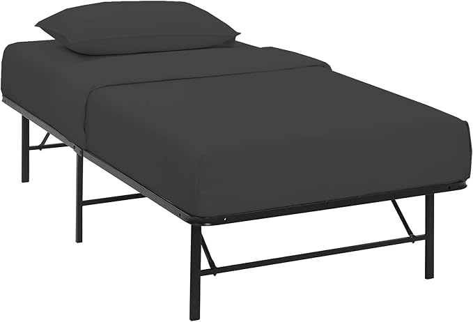 4-PC Cot Sheets Set - 32x75, 100% Cotton Fitted Sheet - Perfect for Narrow Twin/RV Bunk/Camping Cot/Guest Bed Replacement, Fits Up to 4-8" Deep Mattress - Charcoal Solid