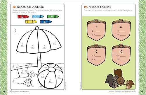 My First Grade Math Workbook: 101 Games & Activities to Support First Grade Math Skills (My Workbook)