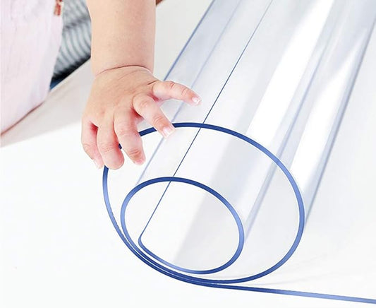 20x36 Office Desk Mat Blotter Clear PVC Computer Pad Waterproof Side Table Cloth Protector Top Pad Cover Clear Plastic Vinyl Transparent Vinyl Wipeable Heat Resistant Kitchen Countertop Floor Mat