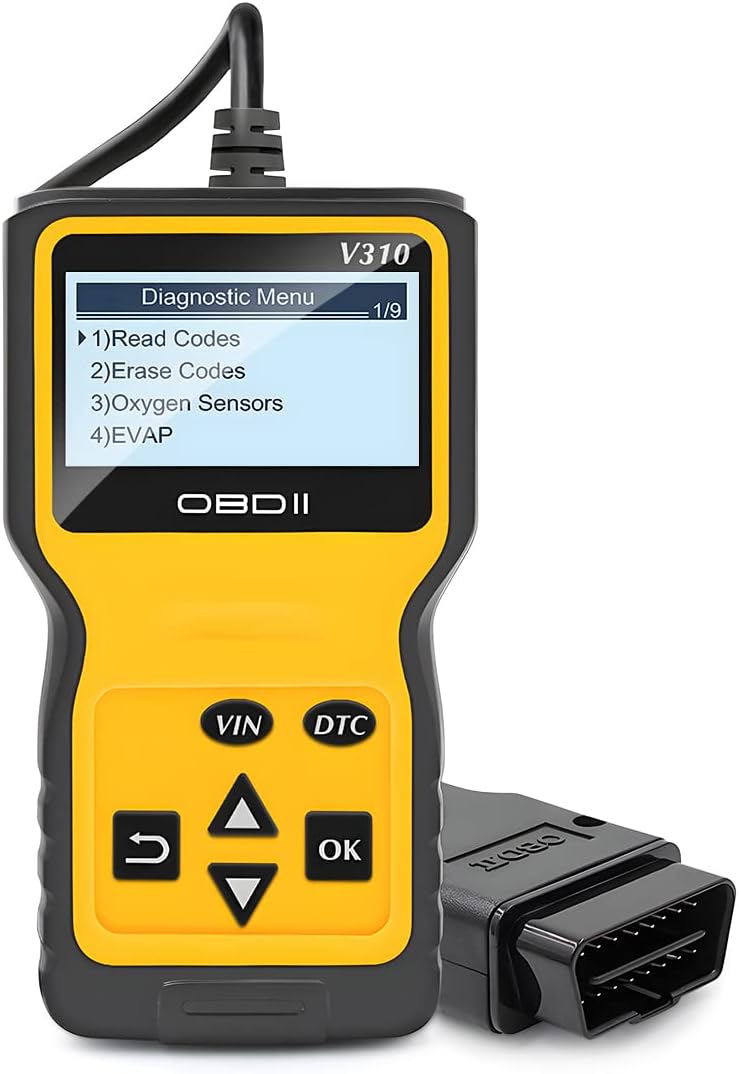 OBD2 Scanner Code Reader for Car Check Engine, Automotive CAN Diagnostic Tool, Read and Erase Fault Codes, Check Emission Monitor Status, Universal for All OBD II Protocol Cars After 1996