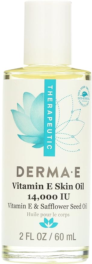 Derma E Vitamin E 14,000 IU Skin Oil, Cruelty Free, 2 Fluid Ounce (Pack of 1)