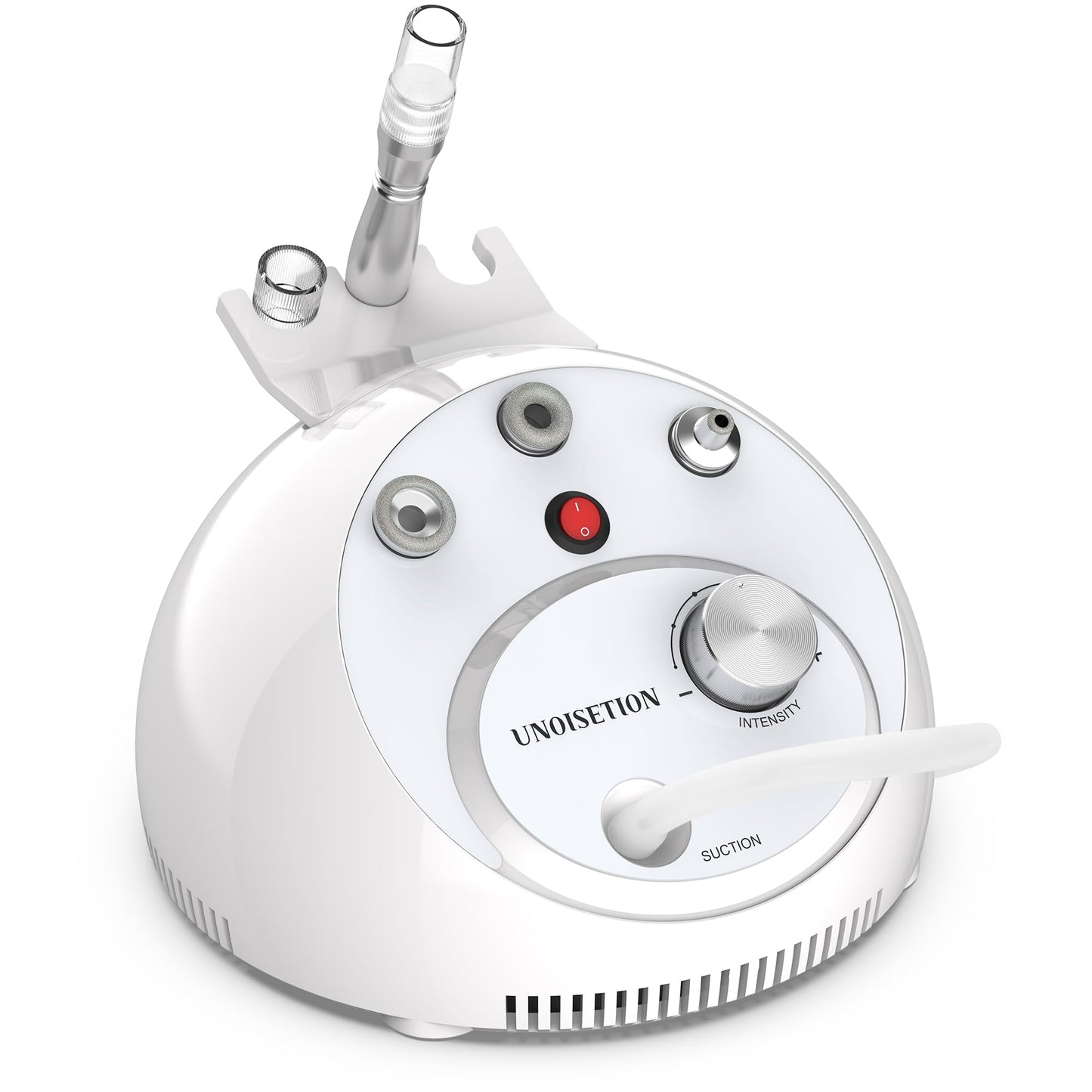 2 in 1 Desktop Blackhead Remover Vacuum, UNOISETION at-Home Dermabrasion Facial Machine for Exfoliation & Radiant Skin, 80Kpa Professional Pore Vacuum for Men and Women