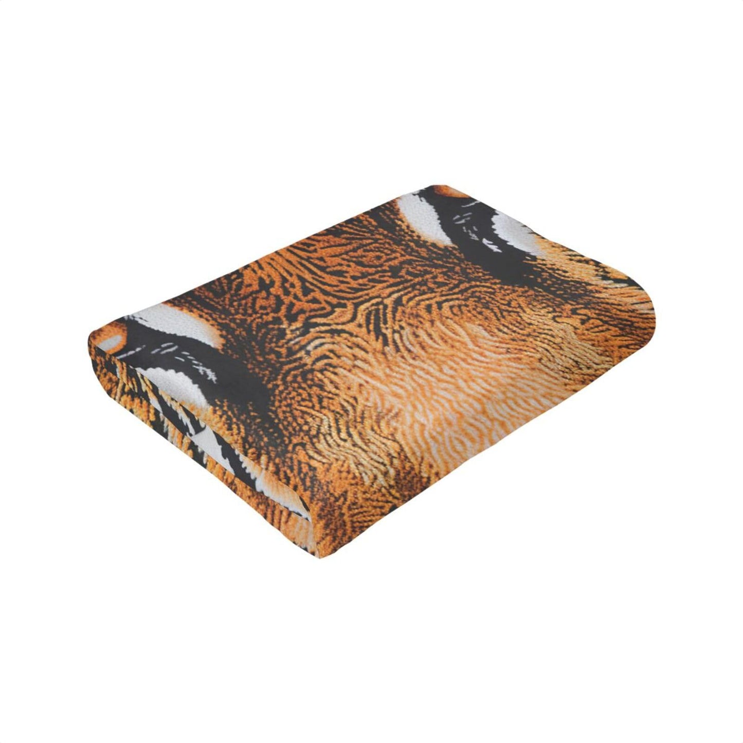 Tiger Print Throw Blanket - Cozy Flannel Soft Warm Plush Lightweight Bedding - Wild Animal Gifts for Girls & Women - 50"X40"