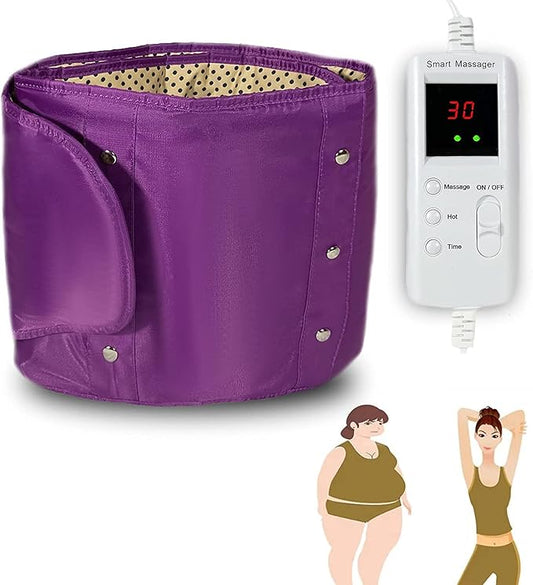 Electric Slimming Belt Vibration Massage 10 Massage Modes Upgrade 360 ° Whole Circle Fast Heating Belt for Waist and Abdominal Pain Plug-in Use 2.86 Lb