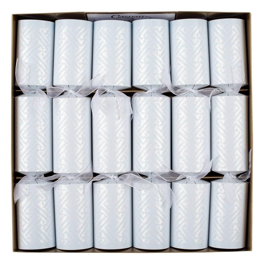 Caspari Fretwork Celebration in Pearl crackers and party favor - 6 party favor Per Box