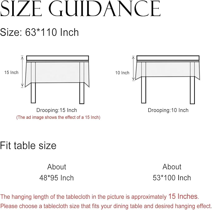ISAENNE Designer Chinoiserie Linen Floral Extra Long Tablecloth Rectangle,White Wrinkle Resistant Table Cloth,Elegant Decor Tablecloths for Dining Thanksgiving Kitchen Party,63"*110"-Daffy