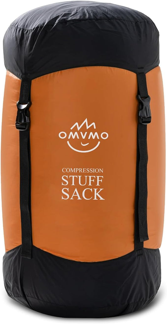 Compression Sack, 12L/19L/32L/46L/53L Water-Resistant Sleeping Bag Stuff Sack,Anti-Tear Ultra Light 400T 20D Nylon Storage Bag,Space Saving Gear for Camping Hiking Travel 1Pcs