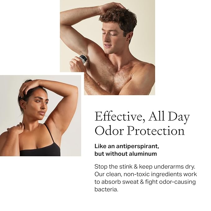Each & Every All Natural Deodorant for Women & Men - Sensitive Skin, Plant-Based, Baking Soda & Aluminum-Free Deodorant - Long Lasting 24 Hr Odor Control - Citrus & Vetiver Travel Size (3 Pack, 2.5oz)