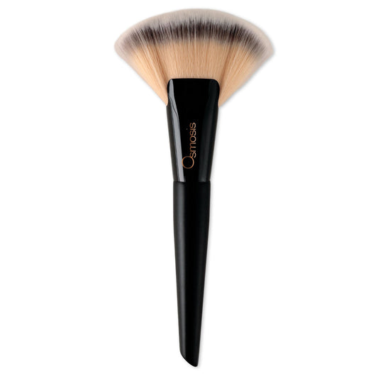 Osmosis Ultimate Fan Brush for Versatile Makeup Blending Powders, Bronzers, Highlighters, Blushes, Ultra-Soft Bristles