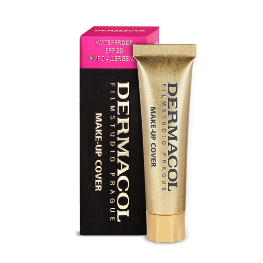 Dermacol - Mini Full Coverage Foundation 13g, Liquid Makeup Matte Foundation with SPF 30, Waterproof Foundation for Oily Skin, Acne, & Under Eye Bags, Long-Lasting Makeup Products Shade- 207