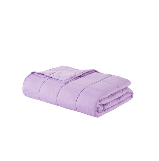 CODUM Weighted Blanket for Kids 40"x60" 5 lbs Cooling Blanket for Sleepers, Soft Material Blanket with Premium Glass Beads for All-Season, Purple