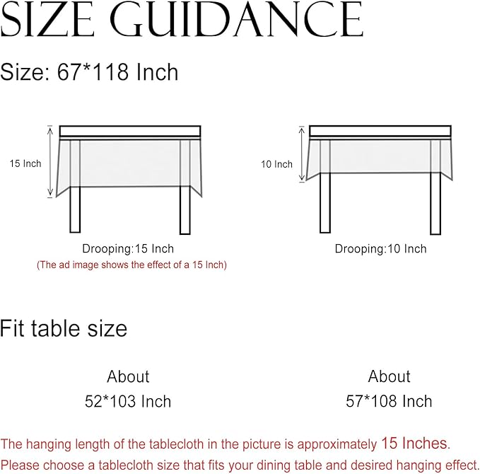 ISAENNE Designer Bohemian Floral Extra Long TableclothRectangle,Linen Colorful Table Cloth,Wrinkle Resistant Decor Tablecloths for Dining Thanksgiving Kitchen Christmas,67"*118"-Estevan B