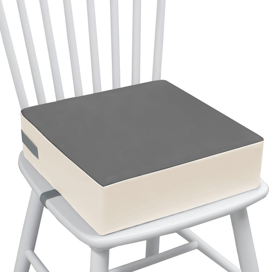 Eiury Toddler Dining Table Booster seat, PU Washable Waterproof Double seat Belt Non-Slip Bottom Booster seat for Dining Toddler, Portable Travel Increase Cushion