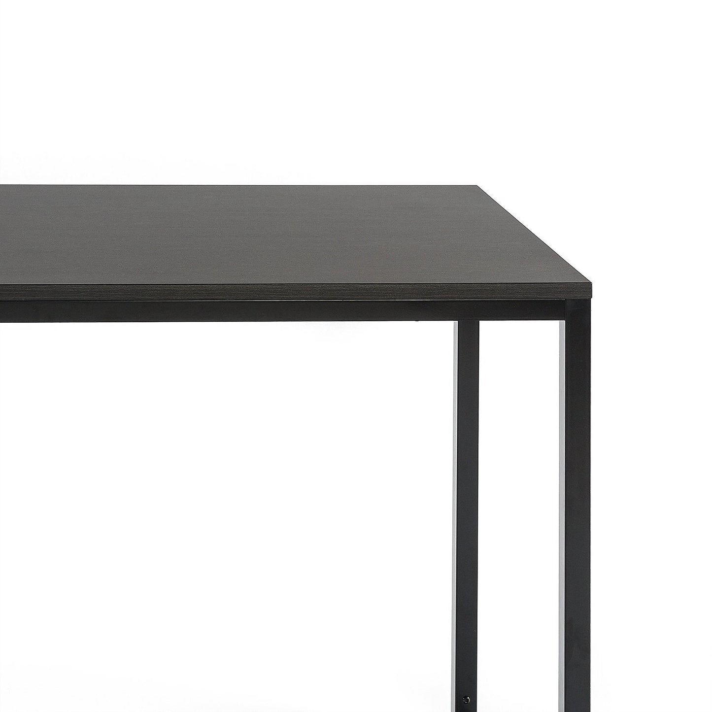 ZINUS Jennifer 55 Inch Black Frame Desk, Computer Workstation, Office Desk, Easy Assembly, Deep Espresso