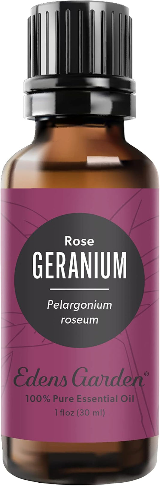 Edens Garden Geranium- Rose Essential Oil, 100% Pure Therapeutic Grade (Undiluted Natural/Homeopathic Aromatherapy Scented Essential Oil Singles) 30 ml