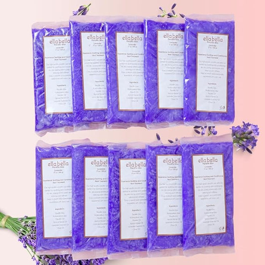 ELLA BELLA® Paraffin Wax Refill Lavender • Therapeutic Hand & Foot Wax for Paraffin Bath • Deep Moisturizing & Soothing Relief • Compatible with our Wax Machine