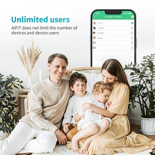 Smart Scale for Body Weight, Digital Bathroom Scale LED Display, BMI, Body Fat, Muscle Mass 18 Body Composition Monitor Health Analyzer Sync Fitness Apps (Blue)