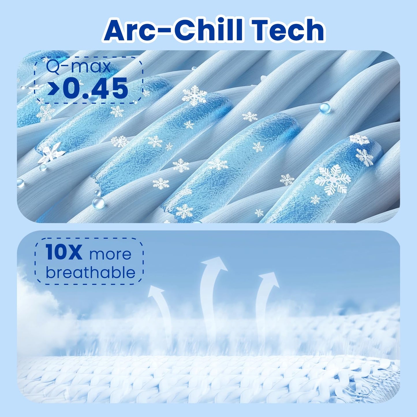 GOHERO Cooling Blanket King, Arc-Chill Q-Max >0.5 Cool Fiber, Summer Cooling Throw Blanket for Hot Sleepers, Keeps Body Cool for Night Sweats, Soft Lightweight Sofa Couch Blankets for Kid Adults