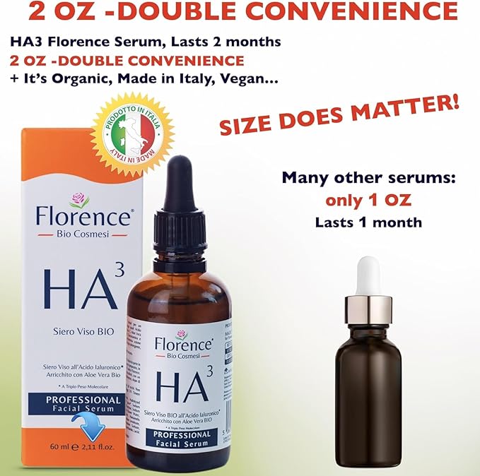 Hyaluronic Acid Serum for Face – 100% Pure with Niacinamide. Anti-Aging, Hydrating Facial Serum for Plumper, Smoother Skin – Clarifying, Plumping, Ideal for Blemish-Prone Skin and a Radiant Complexion