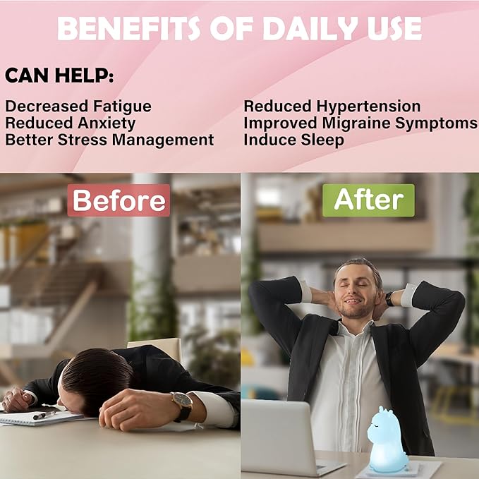 'Breathing Loong' Guided Visual Meditation Tool, Calming Corner Breathing Light, ADHD Stress Anxiety Relief, Mindfulness Gift, Sleep Aid Device with Night Light, Use for School Counselor Office