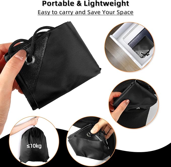 GoodtoU Drawstring Bags, Bulk Nylon Backpacks - Drawstring Gym Bag & Back Bag Cinch Sack for Sport, Traveling, Team (Black, 16Pcs)