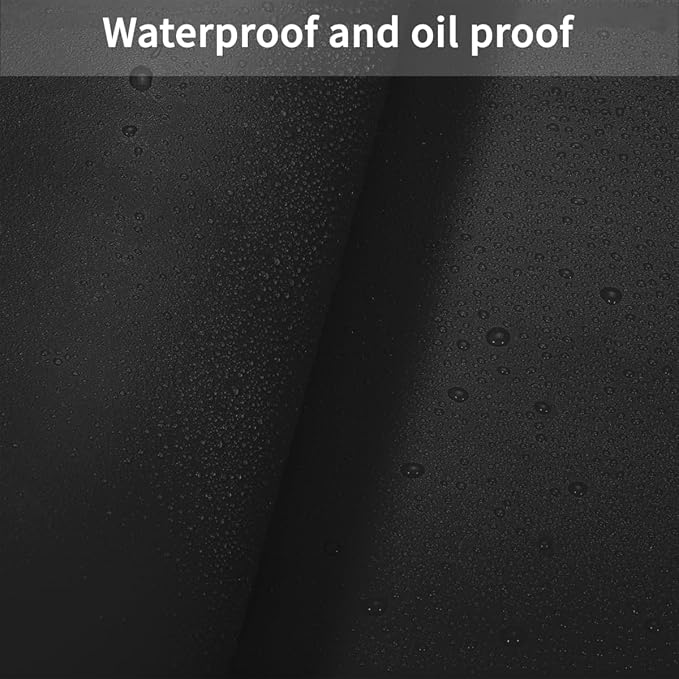 Leather Desk Pad - 36x66 Inch Waterproof Easy to Clean Can Conceal Flaws Protector The Table Top from Scratches Used for Dining (Black+Black 36x66)