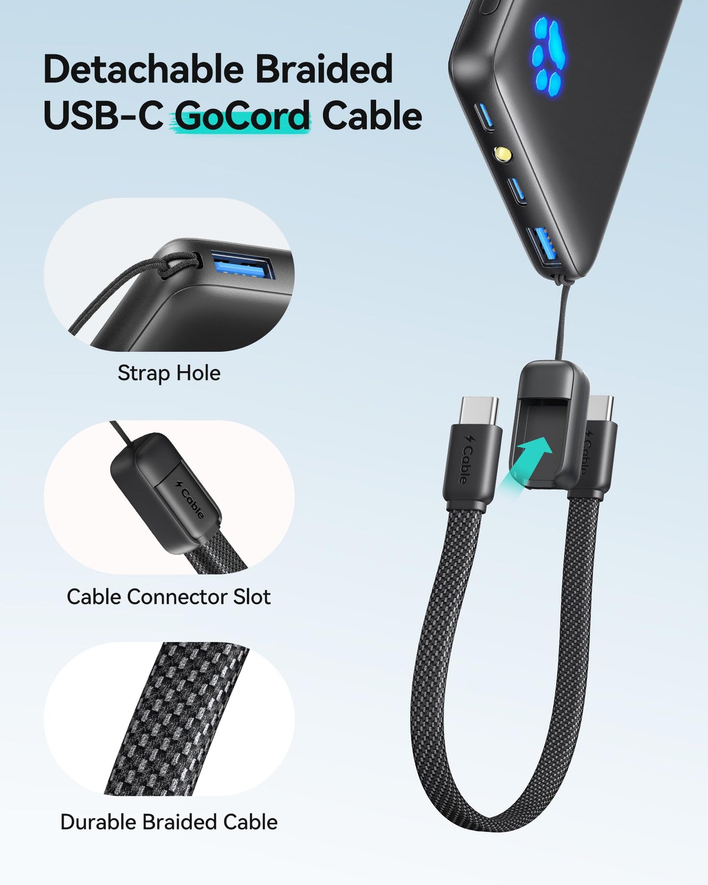 INIU Portable Charger, Ultra Slim 10000mAh 45W PD Power Bank, USB C in&Out Fast Charging Battery Pack, Travel Essential Phone Powerbank Compatible with iPhone 16 15 14 Samsung S22 S21 Google iPad etc