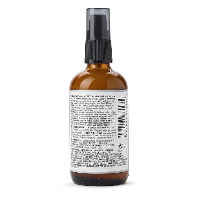 Hawkins & Brimble - Mens Face Moisturiser, 100ml - Daily Energising Face Moisturiser for Dry Skin, Hydrating & Sensitive Skin with Natural Ingredients - No Parabens/Animal Testing