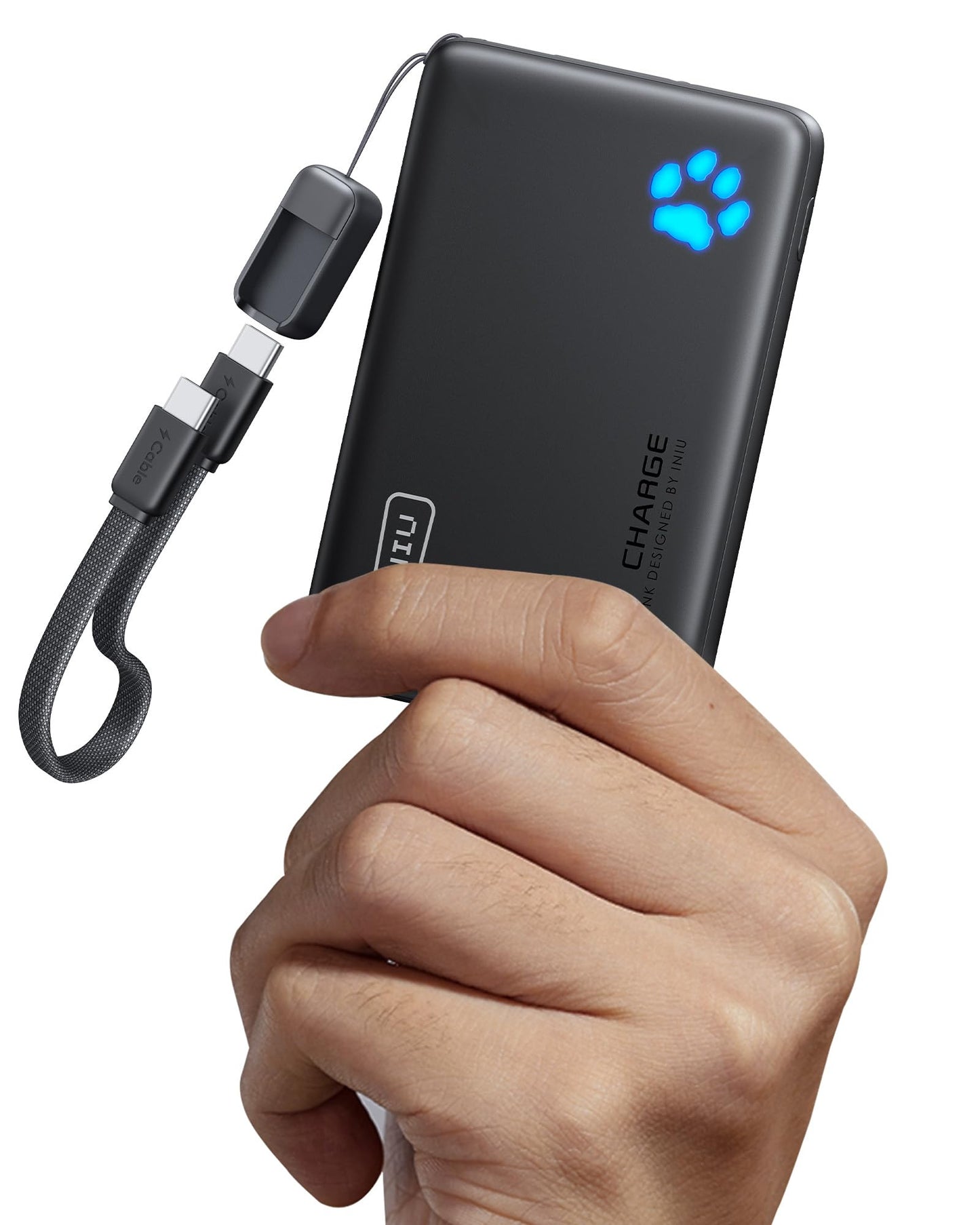 INIU Portable Charger, Ultra Slim 10000mAh 45W PD Power Bank, USB C in&Out Fast Charging Battery Pack, Travel Essential Phone Powerbank Compatible with iPhone 16 15 14 Samsung S22 S21 Google iPad etc