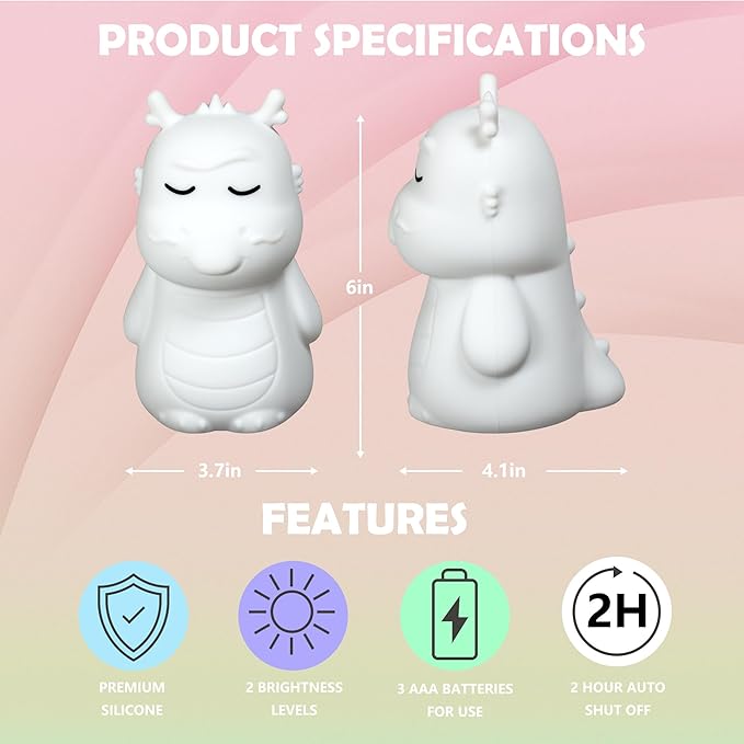 'Breathing Loong' Guided Visual Meditation Tool, Calming Corner Breathing Light, ADHD Stress Anxiety Relief, Mindfulness Gift, Sleep Aid Device with Night Light, Use for School Counselor Office