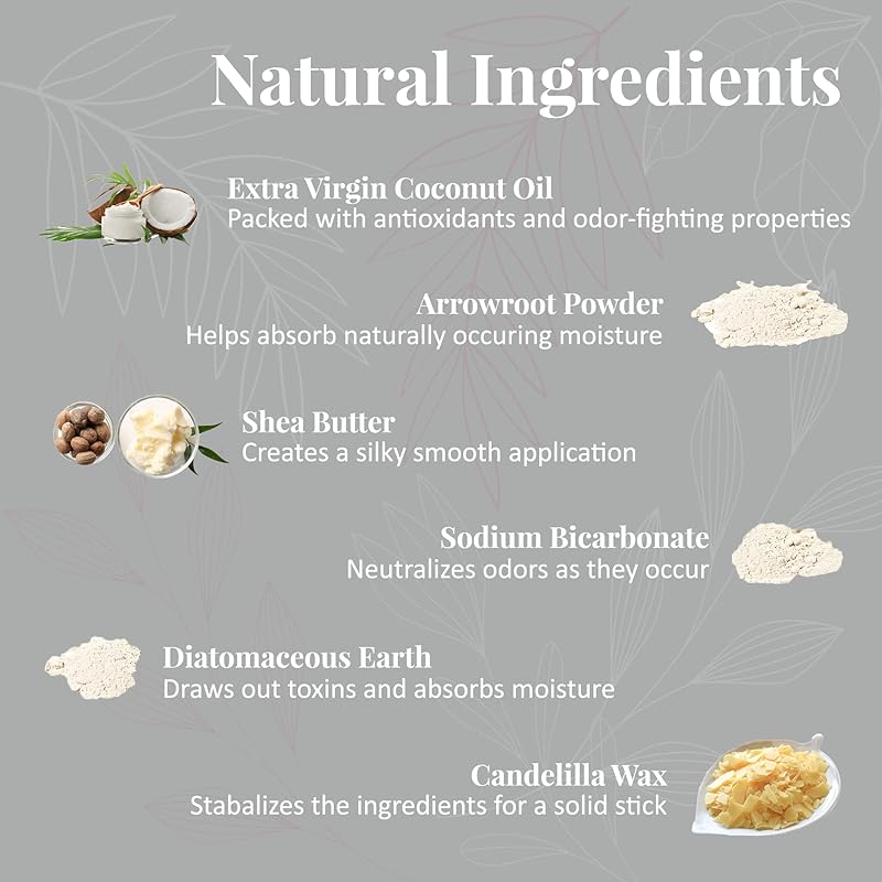 J&L Naturals Aluminum Free Deodorant for Men & Women | 100% Natural Ingredients With Coconut Oil, Shea Butter, & Essential Oils | Sustainable, Eco-Friendly (Bergamot & Vanilla, 3.0 Oz (Pack of 2))