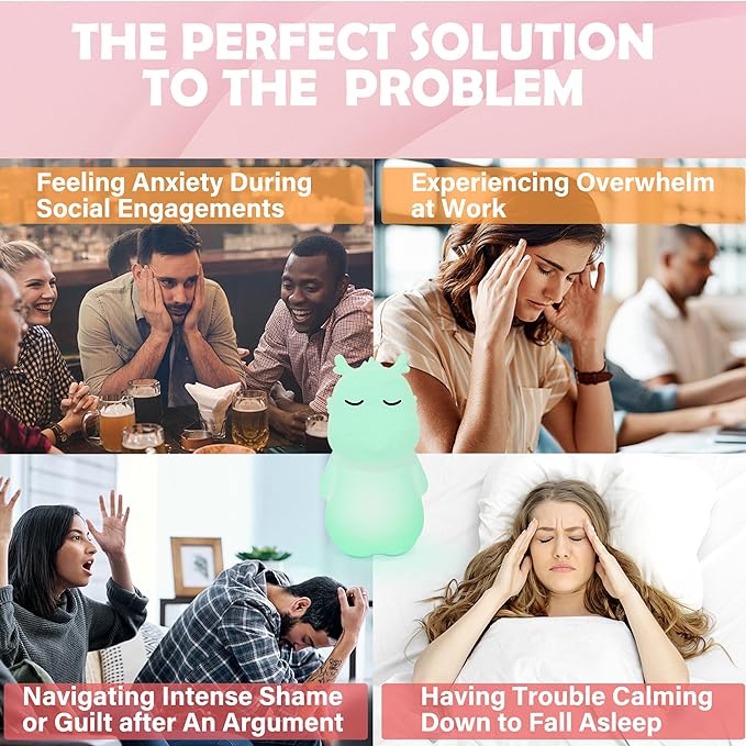 'Breathing Loong' Guided Visual Meditation Tool, Calming Corner Breathing Light, ADHD Stress Anxiety Relief, Mindfulness Gift, Sleep Aid Device with Night Light, Use for School Counselor Office