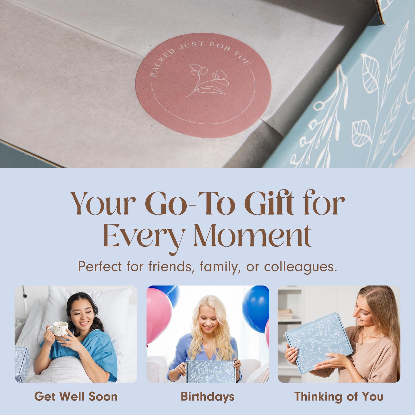 Unboxme Lavender Spa Gift Set - Relaxation Gifts for Women with Candle & Bath Bombs - Perfect Self-Care Gift for Women, Birthdays, Christmas, Get Well Soon, or Valentine's Day