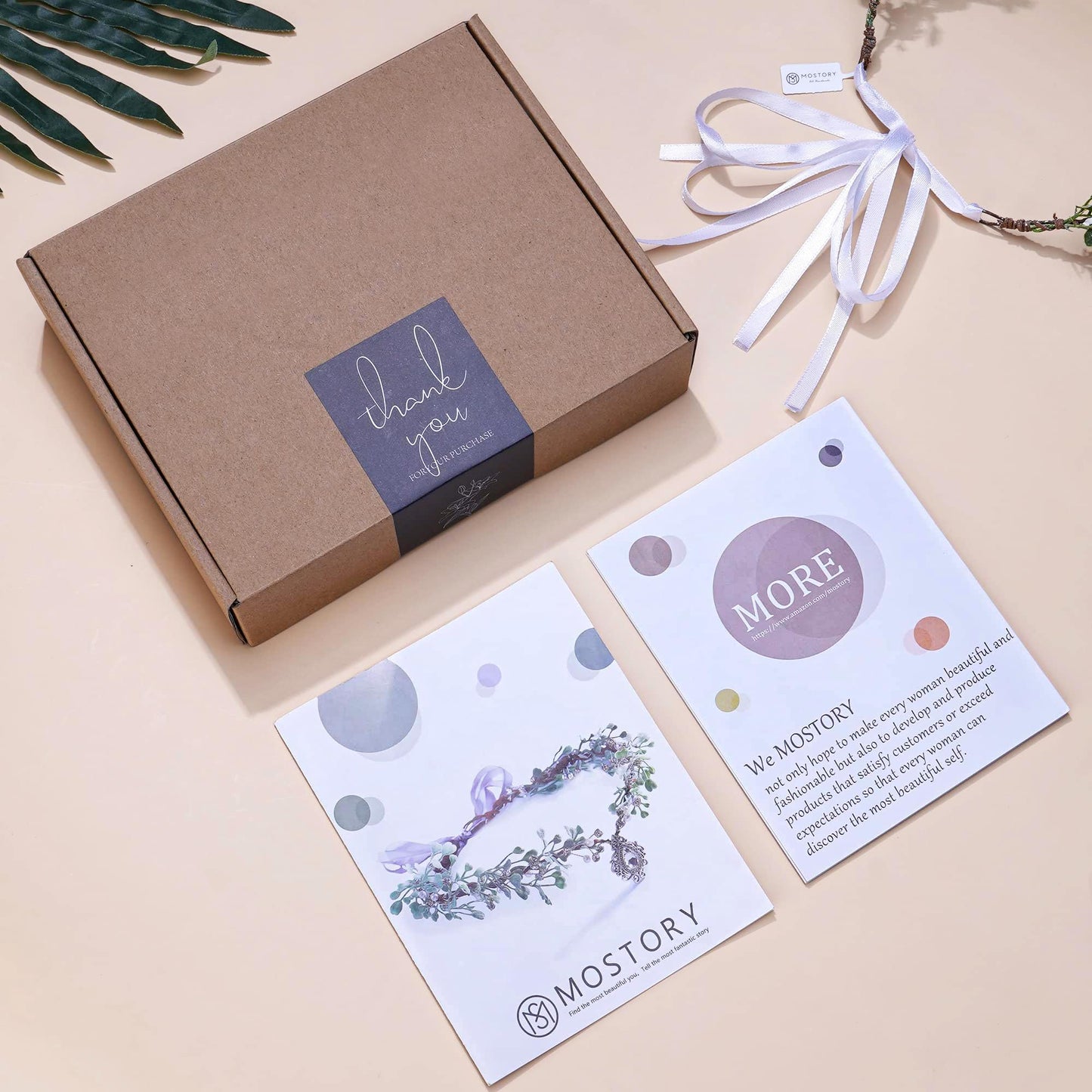 MOSTORY Handmade Deer Horns Headband - Flower Antler Hairband Woodland Reindeer Headpiece with Berries for Prom Renaissance Halloween Cosplay Accessory