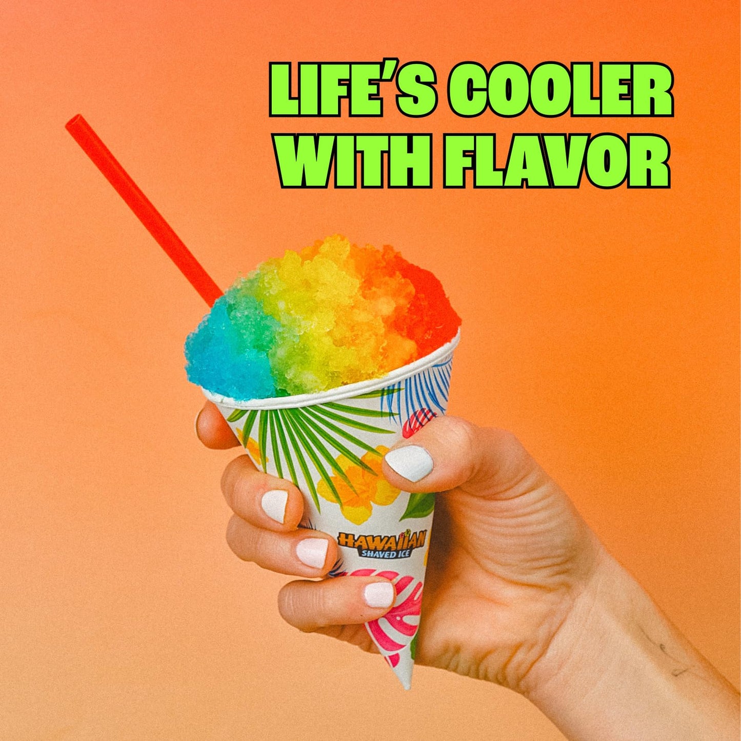 Hawaiian Shaved Ice S700 Snow Cone Machine Kit with 6 - 16oz. Syrups: Cherry, Grape, Blue Raspberry, Tiger’s Blood, Lemon-Lime, Pina Colada, 25 Snow Cone Cups, 25 Spoon Straws, and 6 Pouring Spouts