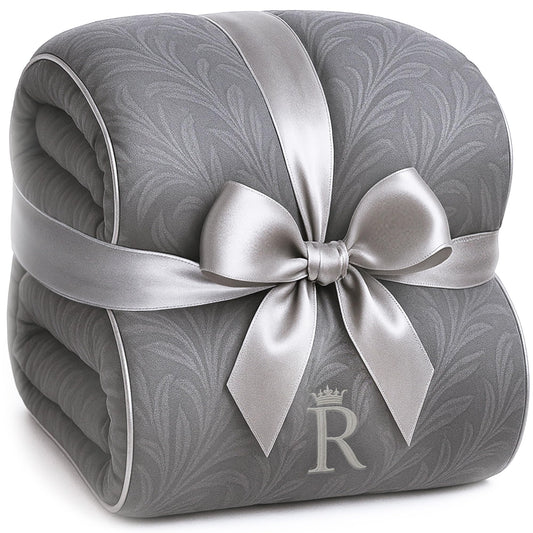 Royal Therapy Grey Cotton Comforter, Full Size, Down Alternative, Breathable