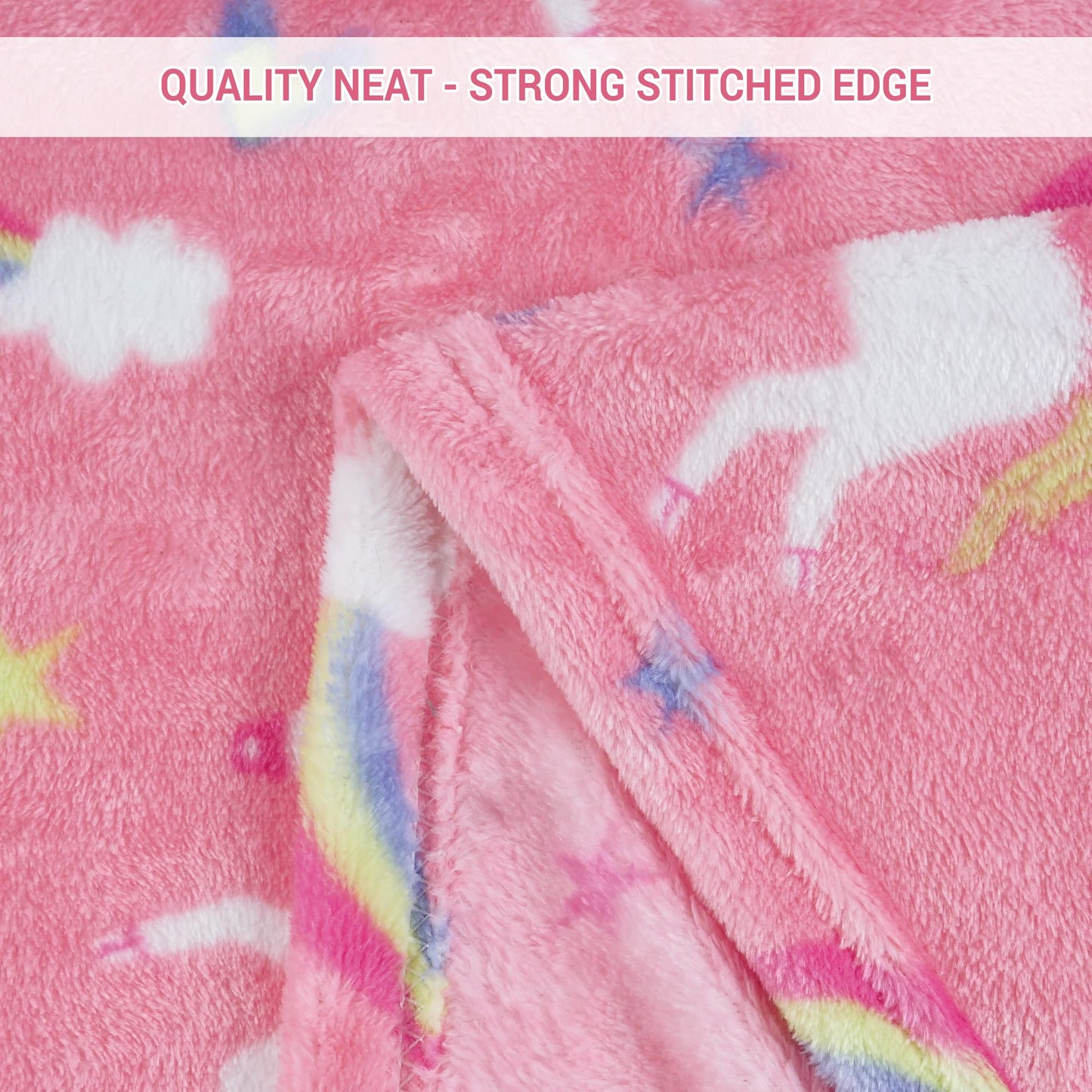 Softan Unicorn Blanket for Girls, Kids Throw Blanket for Boys and Girls Soft Cozy Flannel, Cute Pink Unicorn Blanket for Sofa Couch Bed, Christmas Birthday Gift for Kids Toddler, 50x60 Inches