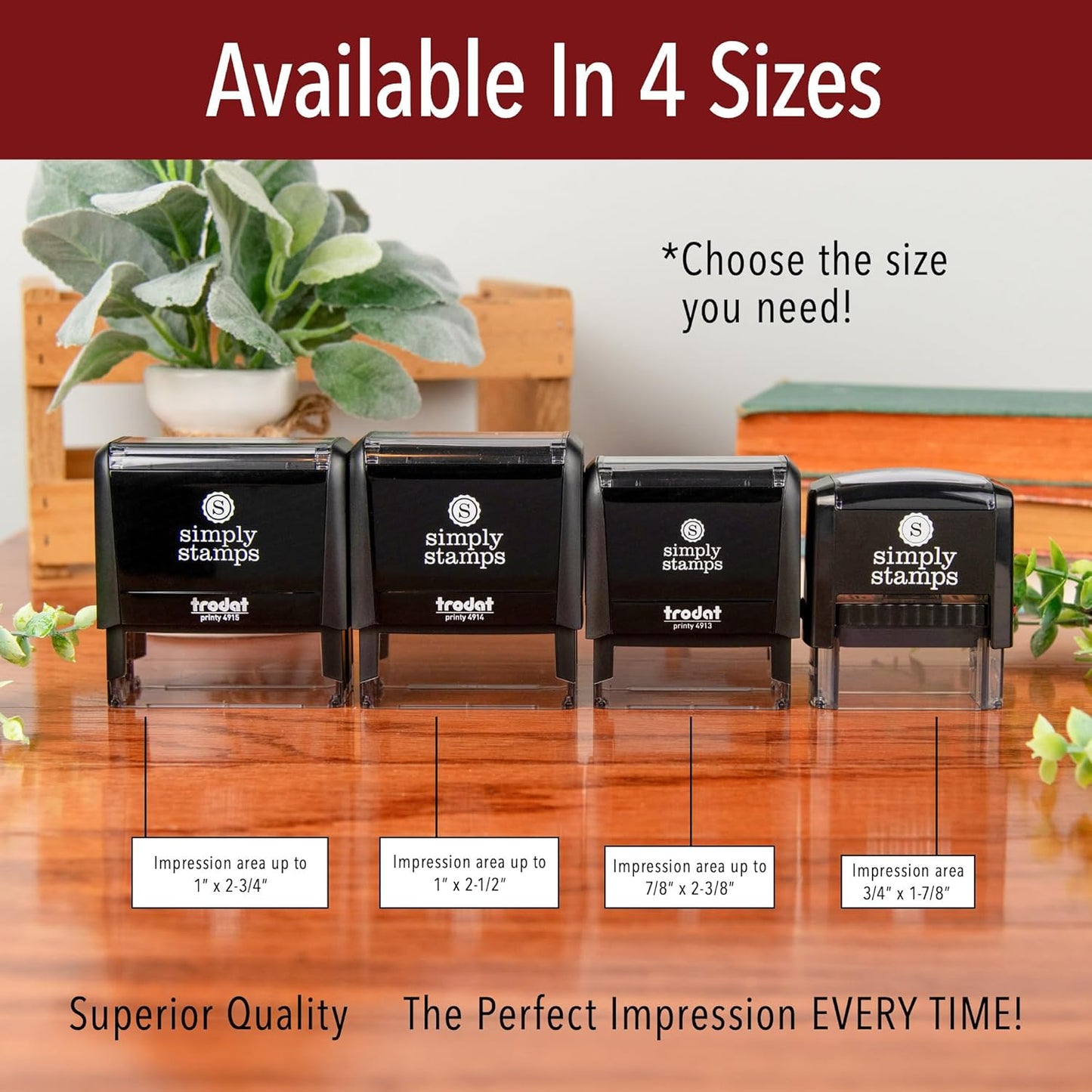 Custom Text Office Stamp | 4 Different Sizes | 20 Designs | Multiple Color Options | Up to 3 Lines of Text | Perfect for Quick Validation of Office Documents (Custom Text, Xtra Large)