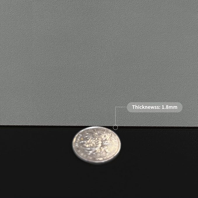Leather Table Cover,1.8mm Thick,40x60 Inch Table Protector,Table Protector for Dining Room Table,Table Pads for Dining Room Table Rectangular.(Black+Gray,40x60)