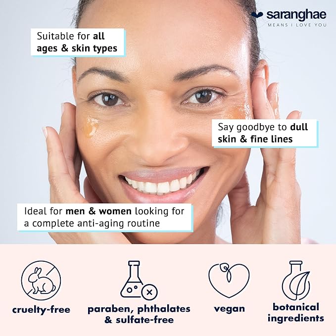 Saranghae Complete 5-Step Anti-Aging Skin Care Set with Triple Mushroom Complex: Reishi + Chaga + Sang Hwang - Cult-Favorite Skin Care Kit for Youthful Radiance! Heal, Regenerate, and Protect